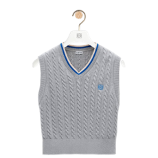 로에베 코튼 베스트 그레이