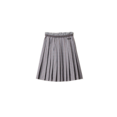 미우미우 플리츠 체크 스커트