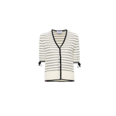 톰브라운 리본 디테일 스트라이프 가디건