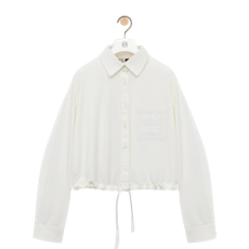 로에베 코튼 블렌드 셔츠 화이트