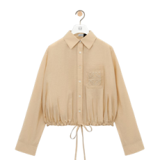 로에베 코튼 블렌드 셔츠 라이트 베이지