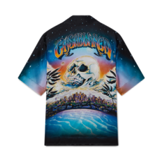 카사블랑카 라 프레모니시옹 숏슬리브 실크 셔츠