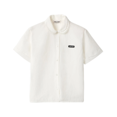 미우 미우 슬럽 포플린 셔츠 화이트