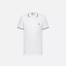 디올 CD아이콘 폴로 셔츠 화이트