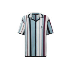 루이비통 스트라이프 크로셰 반팔 셔츠