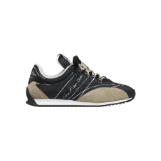 디올 D-Sketch 카프스킨 스니커즈 블랙 나일론