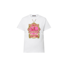 루이비통 앵무새 프린트 티셔츠 화이트