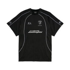 발렌시아가 발렌시아가 x 오토모빌리 람보르기니 오버사이즈 사커 티셔츠 블랙