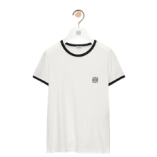 로에베 코튼 소재 슬림핏 티셔츠