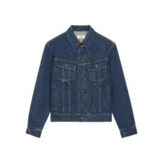 셀린느 트러커 재킷 - 로열 인디고 워시 데님