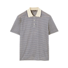 로로피아나 크레미아 폴로 셔츠 누가/네이비 팬시