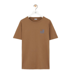 로에베 릴랙스 핏 코튼 티셔츠 베이지