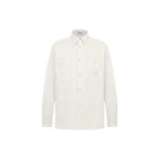 디올 CD 다이아몬드 셔츠 화이트 코튼 트윌