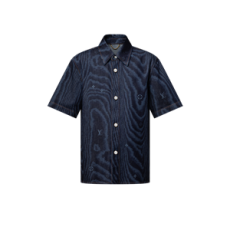 루이비통 쇼트 슬리브드 데님 셔츠