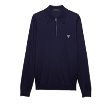 프라다 슈퍼파인 울 폴로 셔츠