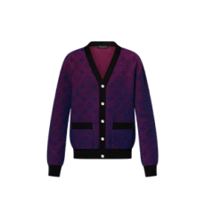 루이비통 옵티컬 모노그램 자카드 가디건