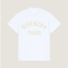 지방시 파리 박스핏 코튼 반팔 티셔츠 화이트