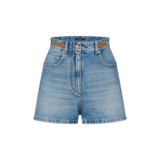 루이비통 LV 서클 탭 데님 미니 쇼츠