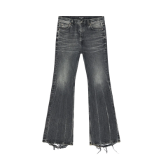 발렌시아가 데님 플레어드 팬츠 블랙