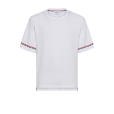 톰브라운 코튼 럭비 숏 슬리브 티셔츠