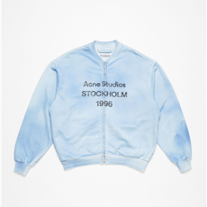 아크네 집업 가디건 올리브 더스티 블루