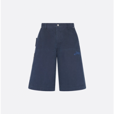 디올 앤 루이스 해밀턴 버뮤다 쇼츠 블루 코튼