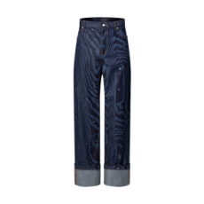 루이비통 커프드 데님 스케이트 팬츠 1AHVBG