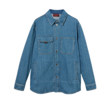 구찌 릴렉스핏 데님 셔츠