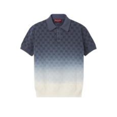 구찌 GG 코튼 니트 자카드 폴로 티셔츠