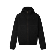 루이비통 모노그램 디테일 후디드 데님 자켓