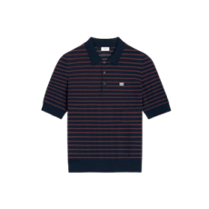 셀린느 숏 슬리브 폴로 스웨터 파인 코튼