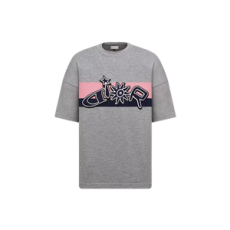 디올 DIOR AND LEWIS HAMILTON 티셔츠 그레이 울 니트