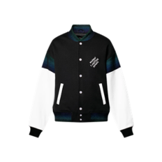 루이비통 코튼 저지 바시티 블루종 블랙