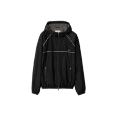 미우미우 테크니컬 실크 지퍼 블루종 재킷