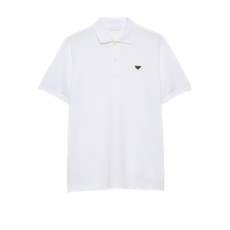 프라다 피케 폴로 셔츠 화이트