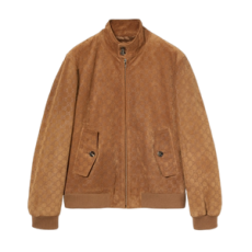 구찌 GG 스웨이드 봄버 자켓