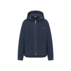 디올 앤 루이스 해밀턴 후드 재킷 블루 코튼