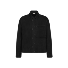 디올 램스킨 블루종 자켓 블랙