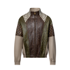 루이비통 파이톤 믹스 레더 트랙수트 톱