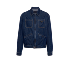 프라다 라이트 데님 지퍼 재킷