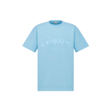 디올 앤 루이스 해밀턴 티셔츠 릴렉스핏 블루 코튼 저지