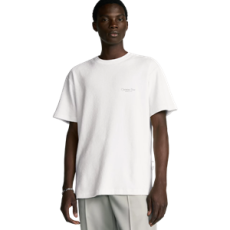 디올 화이트 테리 코튼 반팔 티셔츠