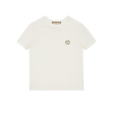 구찌 GG 인크로치 로고 코튼 저지 티셔츠