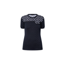 루이비통 모노그램 자카드 니트 톱 네이비