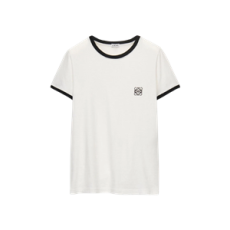 로에베 아나그램 코튼 티셔츠 화이트