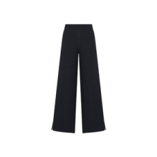 디올 리버서블 플레어 팬츠 네이비 블루 Dior Oblique 모티브 캐시미어 블렌드 니트