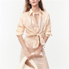 샤넬 25 코코비치 컬렉션 셔츠 라이트 오렌지