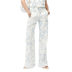 샤넬 25 코코 비치 컬렉션 진 프린티드 데님 화이트 블루