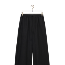 로에베 비스코스 린넨 크롭 팬츠