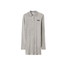 미우미우 립 조직 니트 미니드레스 그레이